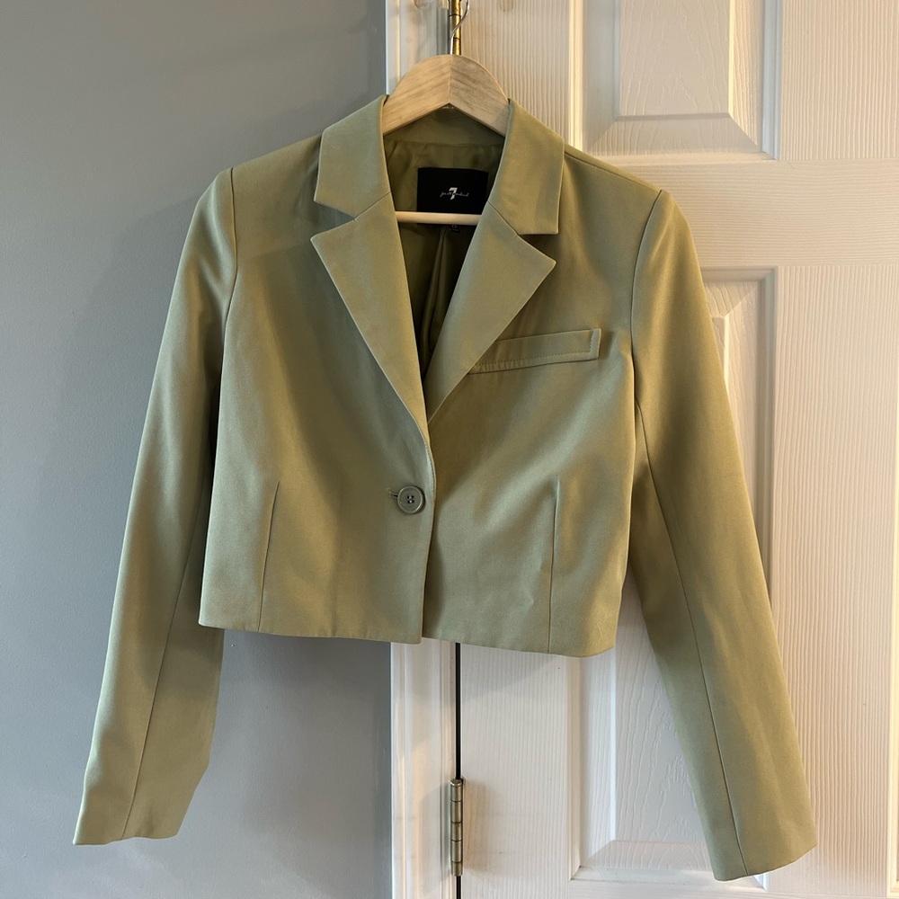 7 for all mankind, Fall Cropped crossover blazer XS